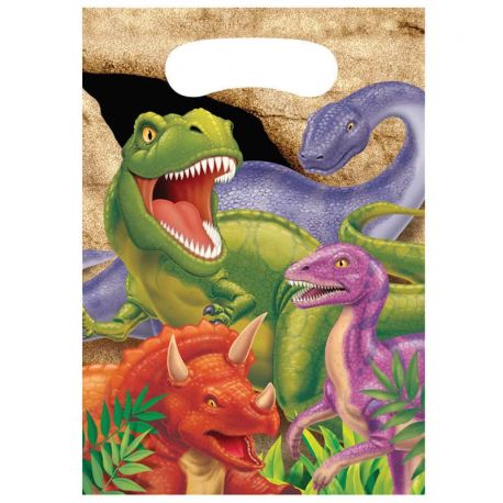 8 Bolsas Dinosaurios