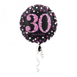 Globo Foil 30 años Elegant Pink 43 cm