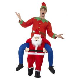 Disfraz de Santa Piggyback para Hombre