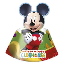 6 Gorros de Papel Mickey Mouse