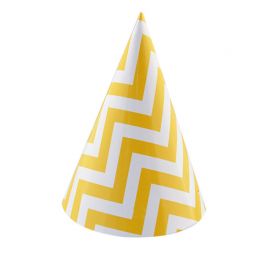 6 Gorros de Papel Chevron