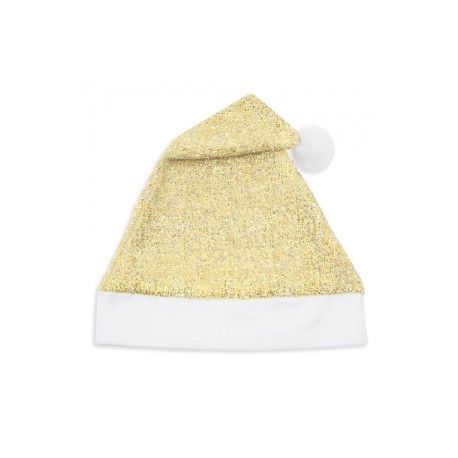 Gorro Navidad Dorado Purpurina