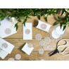 10 Rosetones de Papel para Decorar 5 cm