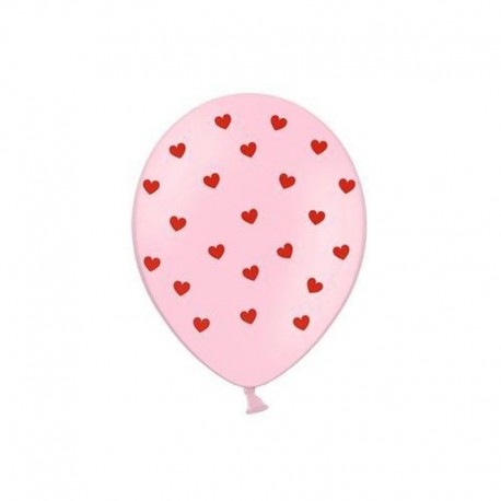 Globos Corazones Rosas 30 cm