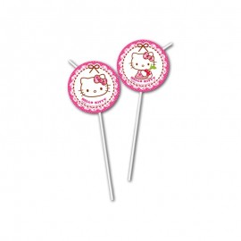 6 Pajitas Hello Kitty