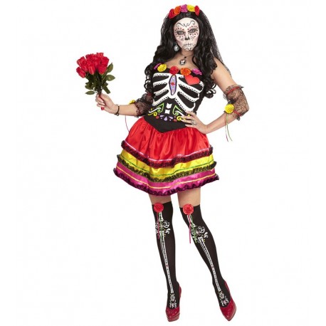 Disfraz de Mujer Dia de Los Muertos