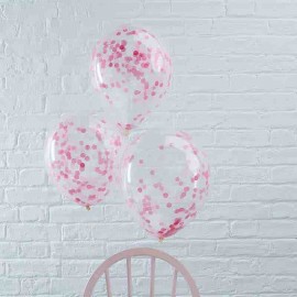 5 Globos con Confeti 30 cm