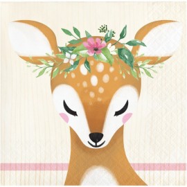 16 Servilletas 25 cm DEER LITTLE ONE