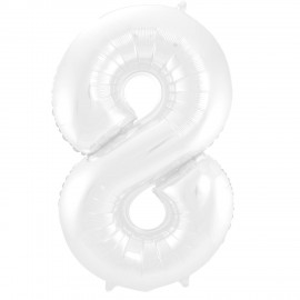 Globo Numero 8 Foil 81 cm