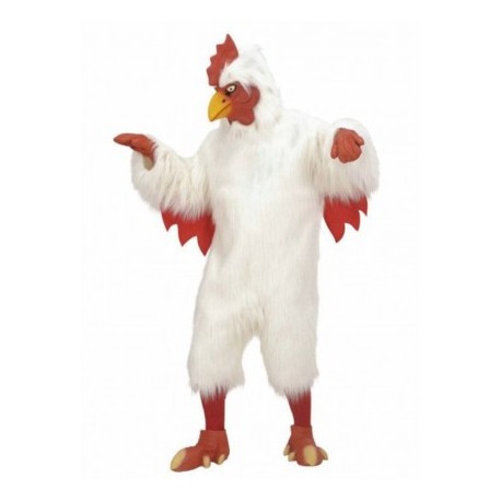 Disfraz Pollo Blanco de Peluche Adulto