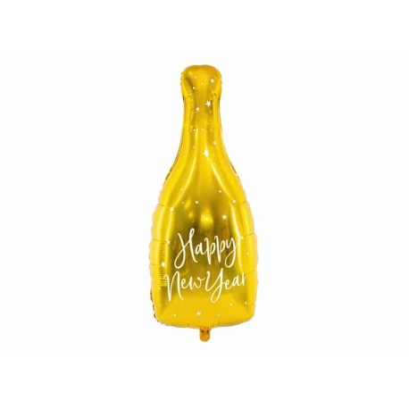 Globo Botella Happy New Year 32 x 82 cm