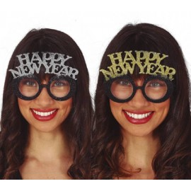 Gafas Happy New Year Plata Y Oro