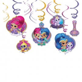 6 Colgantes Shimmer & Shine