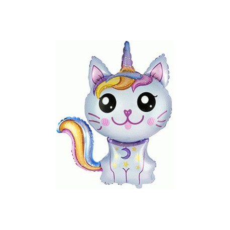 Globo Gato Unicornio 88 x 73 cm