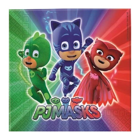 20 Servilletas Pj Masks 33 cm