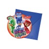 6 Invitaciones Pj Masks con Sobre