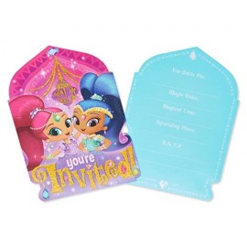 8 Invitaciones Shimmer & Shine