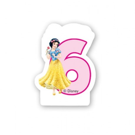 Vela nº6 Princesas Disney