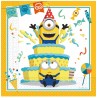 20 Servilletas Minions 33 cm