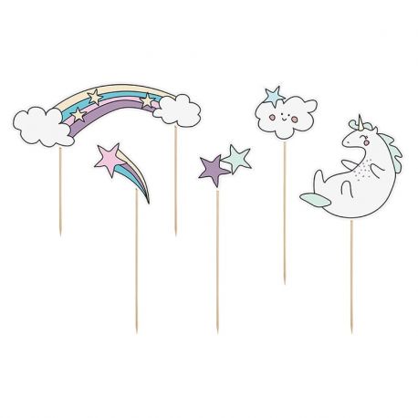 5 Toppers Unicornio