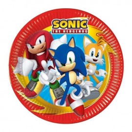 8 Platos Sonic 23 cm