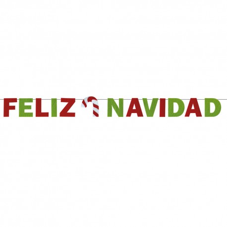 Guirnalda Feliz Navidad Fieltro