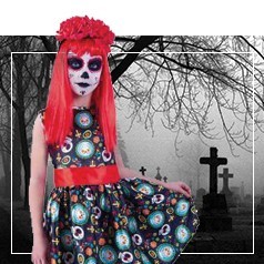 Disfraces Día de los Muertos Niña