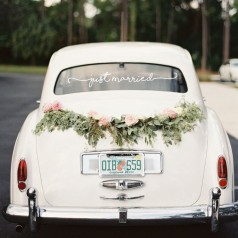 Decoración Coche Boda