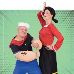 Disfraz de Popeye y Olivia